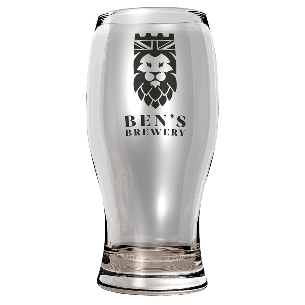 ben's brewery branded beer glass